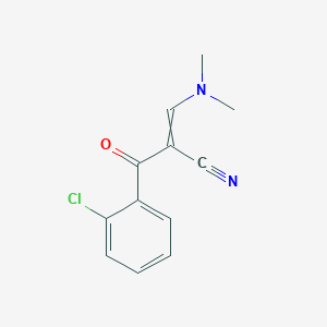 molecular formula C12H11ClN2O B7853578 2-(2-Chlorobenzoyl)-3-(dimethylamino)acrylonitrile 