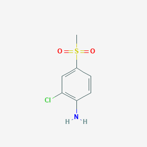 molecular formula C7H8ClNO2S B078536 2-Chloro-4-(methylsulfonyl)aniline CAS No. 13244-35-4