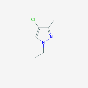 molecular formula C7H11ClN2 B7853622 4-chloro-3-methyl-1-propyl-1H-pyrazole 