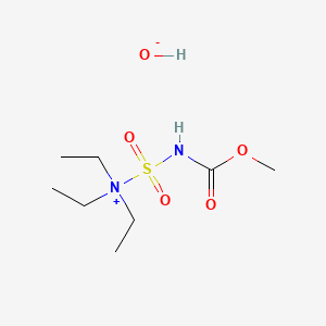 molecular formula C8H20N2O5S B7853760 Ethanaminium, N,N-diethyl-N-[[(methoxycarbonyl)amino]sulfonyl]-, inner salt 
