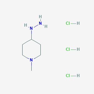 4-Hydrazinyl-1-methylpiperidine trihydrochloride