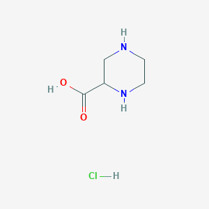 molecular formula C5H11ClN2O2 B7853792 Piperazine-2-carboxylic acid hydrochloride 