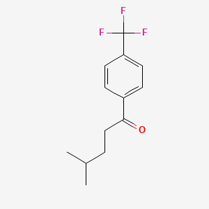 4-Methyl-1-(4-(trifluoromethyl)phenyl)pentan-1-one
