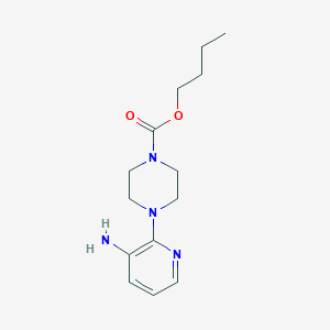 molecular formula C14H22N4O2 B7853879 Butyl 4-(3-aminopyridin-2-yl)piperazine-1-carboxylate 