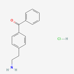 2-(4-Benzoylphenyl)ethan-1-amine hydrochloride