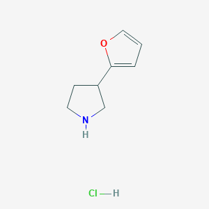 molecular formula C8H12ClNO B7853936 3-(Furan-2-yl)pyrrolidine hydrochloride 