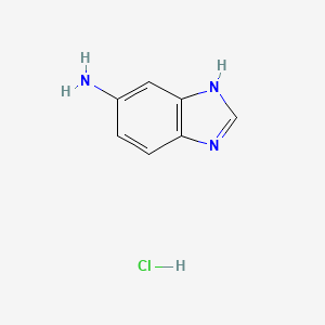 molecular formula C7H8ClN3 B7854068 1H-Benzo[d]imidazol-6-amine hydrochloride CAS No. 1772-40-3