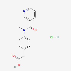2-[4-(N-methylpyridine-3-amido)phenyl]acetic acid hydrochloride