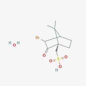 ((1S)-3-Bromo-7,7-dimethyl-2-oxobicyclo[2.2.1]heptan-1-yl)methanesulfonic acid hydrate