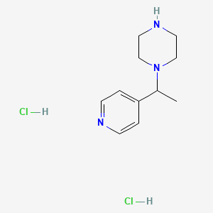 1-(1-Pyridin-4-ylethyl)piperazine;dihydrochloride
