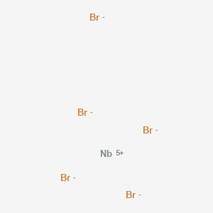 molecular formula NbBr5<br>Br5N B078543 五溴化铌(5+) CAS No. 13478-45-0