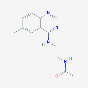 N-[2-[(6-methylquinazolin-4-yl)amino]ethyl]acetamide