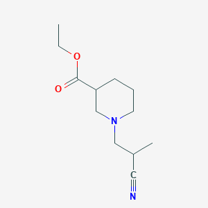 Ethyl 1-(2-cyano-2-methylethyl)piperidine-3-carboxylate