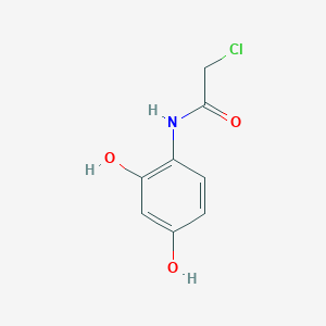 molecular formula C8H8ClNO3 B7854373 2-chloro-N-(2,4-dihydroxyphenyl)acetamide 