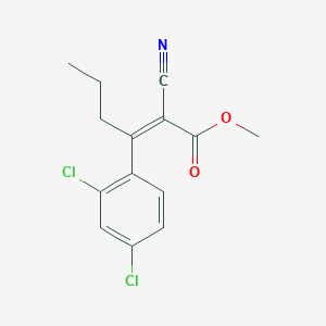 methyl (Z)-2-cyano-3-(2,4-dichlorophenyl)hex-2-enoate