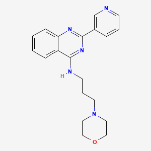molecular formula C20H23N5O B7854408 N-(3-morpholin-4-ylpropyl)-2-pyridin-3-ylquinazolin-4-amine 