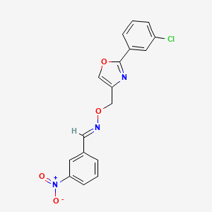 3-Nitrobenzaldehyde O-((2-(3-chlorophenyl)oxazol-4-yl)methyl) oxime