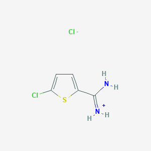 [Amino-(5-chlorothiophen-2-yl)methylidene]azanium;chloride