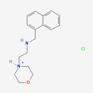 2-morpholin-4-ium-4-yl-N-(naphthalen-1-ylmethyl)ethanamine;chloride