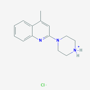 4-Methyl-2-piperazin-4-ium-1-ylquinoline;chloride