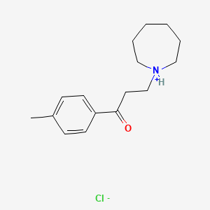 3-(Azepan-1-ium-1-yl)-1-(4-methylphenyl)propan-1-one;chloride