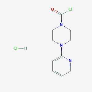 4-(Pyridin-2-yl)piperazine-1-carbonyl chloride hydrochloride