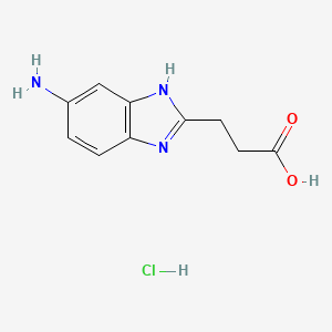 3-(5-amino-1H-benzo[d]imidazol-2-yl)propanoic acid hydrochloride