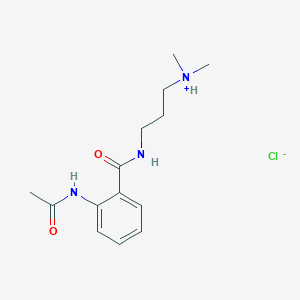 3-[(2-Acetamidobenzoyl)amino]propyl-dimethylazanium;chloride