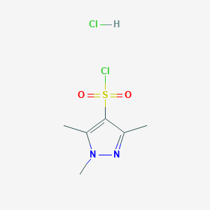 1,3,5-trimethyl-1H-pyrazole-4-sulfonyl chloride hydrochloride