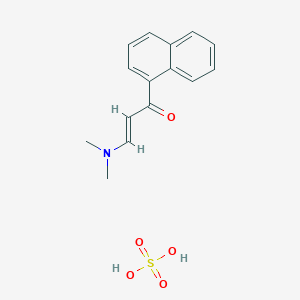 (E)-3-(dimethylamino)-1-(naphthalen-1-yl)prop-2-en-1-one sulfate