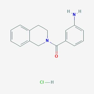 (3-aminophenyl)(3,4-dihydroisoquinolin-2(1H)-yl)methanone hydrochloride