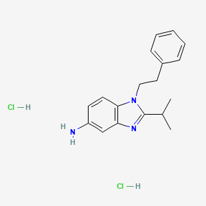 2-isopropyl-1-phenethyl-1H-benzo[d]imidazol-5-amine dihydrochloride