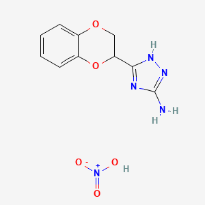 5-(2,3-dihydrobenzo[b][1,4]dioxin-2-yl)-1H-1,2,4-triazol-3-amine nitrate