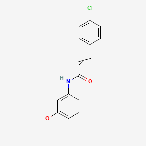 molecular formula C16H14ClNO2 B7855406 N-(3-methoxyphenyl)-4-chlorocinnamanilide 