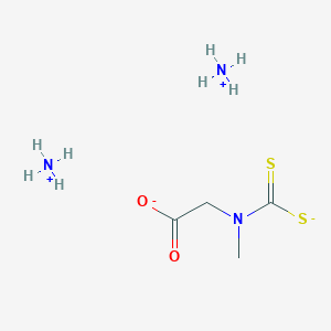 molecular formula C4H13N3O2S2 B7855413 N-(Dithiocarboxy)sarcosineDiammoniumSalt 