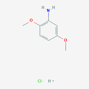 molecular formula C8H12ClNO2 B7855414 2,5-Dimethoxyaniline;hydron;chloride 