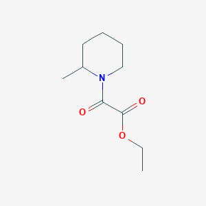 molecular formula C10H17NO3 B7855425 Ethyl 2-(2-methylpiperidin-1-yl)-2-oxoacetate 