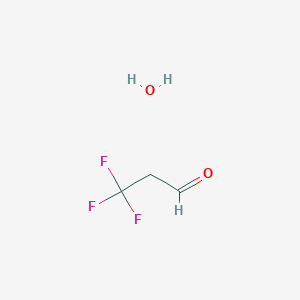 molecular formula C3H5F3O2 B7855590 3,3,3-Trifluoropropanal hydrate CAS No. 1286734-83-5