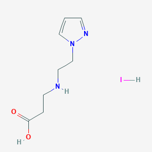 3-((2-(1H-pyrazol-1-yl)ethyl)amino)propanoic acid hydroiodide