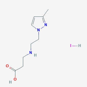 3-((2-(3-methyl-1H-pyrazol-1-yl)ethyl)amino)propanoic acid hydroiodide