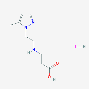 3-((2-(5-methyl-1H-pyrazol-1-yl)ethyl)amino)propanoic acid hydroiodide