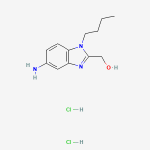 (5-amino-1-butyl-1H-benzo[d]imidazol-2-yl)methanol dihydrochloride