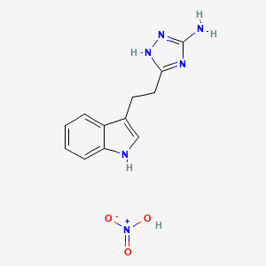 5-(2-(1H-indol-3-yl)ethyl)-1H-1,2,4-triazol-3-amine nitrate