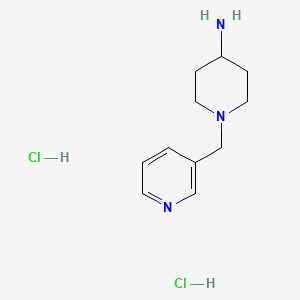 molecular formula C11H19Cl2N3 B7855869 1-(Pyridin-3-ylmethyl)piperidin-4-amine dihydrochloride 
