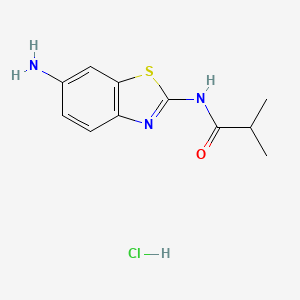 N-(6-aminobenzo[d]thiazol-2-yl)isobutyramide hydrochloride