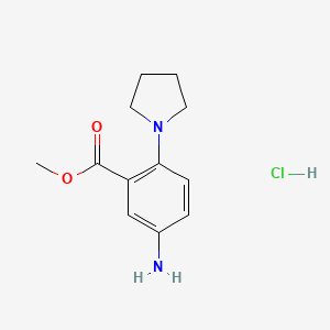Methyl 5-amino-2-(pyrrolidin-1-yl)benzoate hydrochloride