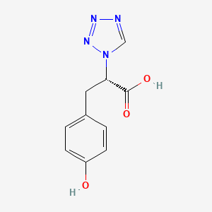(S)-3-(4-hydroxyphenyl)-2-(1H-tetrazol-1-yl)propanoic acid