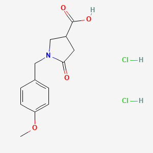 1-(4-Methoxybenzyl)-5-oxopyrrolidine-3-carboxylic acid dihydrochloride