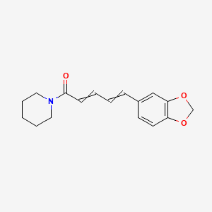 Piperidine, 1-(5-(1,3-benzodioxol-5-yl)-1-oxo-2,4-pentadienyl)-
