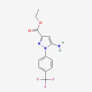 Ethyl 5-amino-1-[4-(trifluoromethyl)phenyl]pyrazole-3-carboxylate